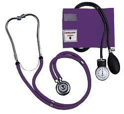 Lumiscope Purple Blood Pressure and Stethoscope Kit