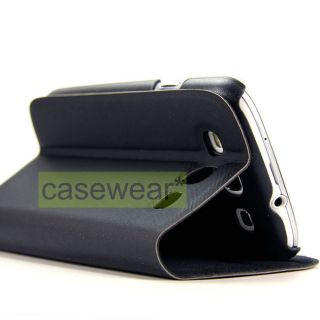 LUXMO DOLCE BLACK FOLDABLE STAND POUCH CASE COVER FOR SAMSUNG GALAXY S