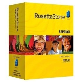Rosetta Stone Spanish Levels 1 5 Complete Set Version 3 NEW * Free