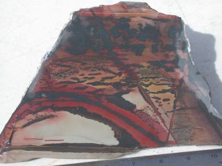 INDIAN PAINT ROCK ROUGH RARE AWESOME THICK SLAB LAPIDARY DECOR DEATH