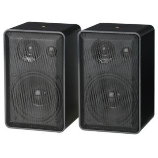 MA Audio WR400B 125W 3 Way All Weather Indoor Outdoor Speakers Black