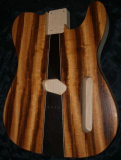 Luthier Goncalo Alves/ Wenge / Alder Deco Tele style Guitar body SALE