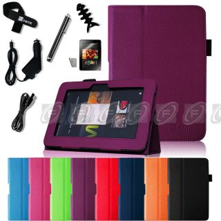 Kindle Fire HD 8 9 inch Leather Folio Case Smart Cover Stand