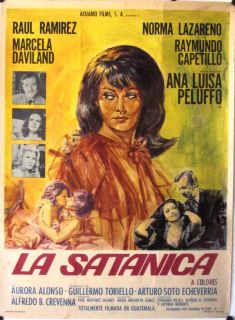 Satanica Original Mexican Movie Poster ANA Luisa Peluffo 1973