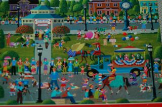 Hometown Collection Jigsaw Puzzle 1000 Pcs Pet Parade Used