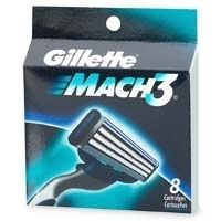 Gillette Mach3 Razor Blades Cartridges Refills 8ct
