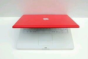 Red Apple iBook G4 Mac Laptop Computer Custom Red 320 MB