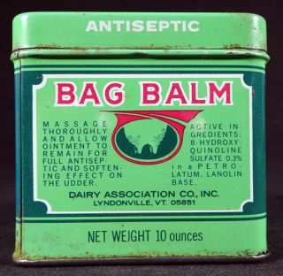 Bag Balm Tin Dairy Association Co Lyndonville Vermont VT Vintage Empty