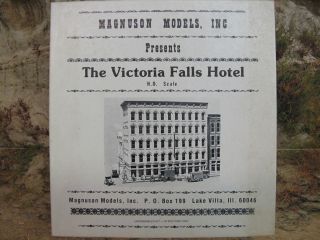 Magnuson Models, Inc., Victoria Falls Hotel kit M505, HO Scale, New