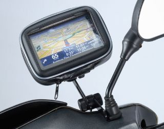 Motorcycle Mirror Mount for 5in Screen Garmin Nuvi Magellan GPS