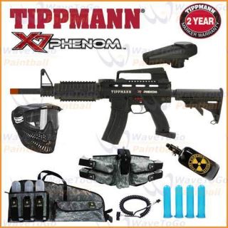 Tippmann x7 x 7 Phenom M16 EGRIP Paintball Gun Mega N2 Pack