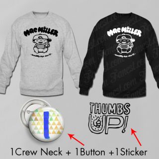 Mac Miller Mega Pack Sweater Button Sticker Most Dope Thumbs Up