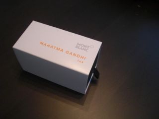 Montblanc Mahatma Gandhi Ink Safforn New in Box