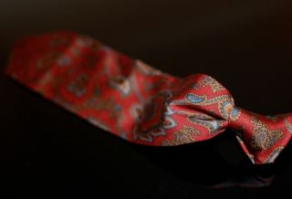 Barbera Menswear Madder Macclesfield Paisley Silk Tie Cravatte