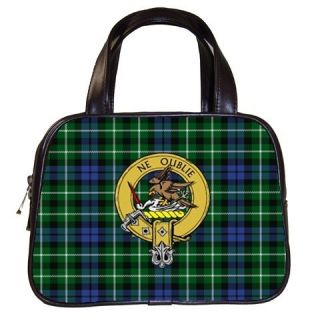 Scottish Clan Leather Handbag J to M Hand Made