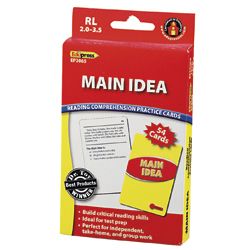 Main Idea Red Level Reading Level 2 0 3 5 Flash Cards Edupress
