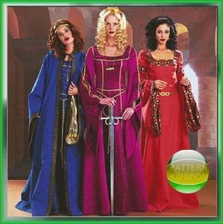 14THC Medieval Maiden Court Dress Patterns 6 12