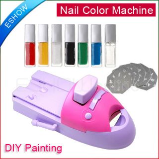 DIY Printer Painting Machine Printing Kit Nail Art Colors 100 designs