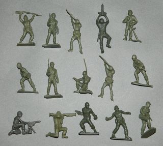 Vintage Lot of Tim Mee Army Men Toy Soldiers Timmee