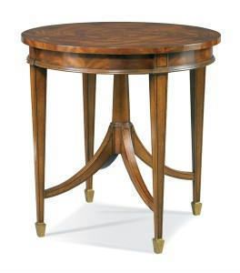 Maitland Smith Figural Mahogany Inlaid Round Side Table Brand New