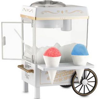 Snow Cone Machine, Snowcone Shaved Ice Maker w/ Mini Cart & Stand, SCM