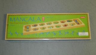 Mancala The African Stone Game Wood Board 2 Players
