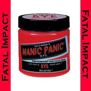 Manic Panic Gothic Goth Punk WILDFIRE RED Semi Permanent Cream HAIR