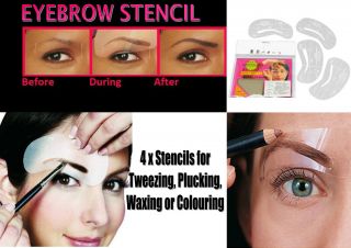 Stencil Styles Shaping Waxing Colouring Kit Hollywood Makeup Eye