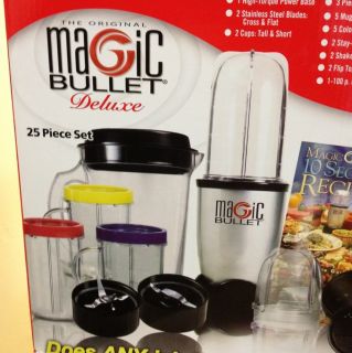 Magic Bullet Express Deluxe 26 pc Blender Mixer Set 25 pc Ice Shaver