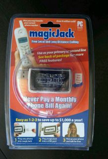 Magic Jack PC to Phone Jack with First Year Phone Service