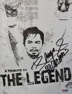 Manny Pacquiao SIGNED AUTOGRAPHED Tribute to the Legend Book PSA/DNA #