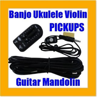 Violin Ukulele Mandolin Guitar Pickup Pick Up Viola Cable Tone Vol