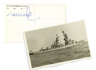 Manfred Rommel German Politician Autographed Postcard