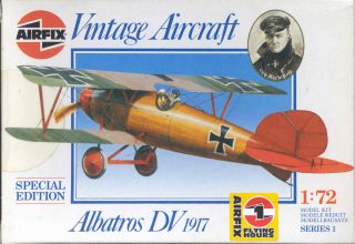 Albatros D V 1917 Manfred Von Richthofen 1 72 Jasta WW1 Airplane