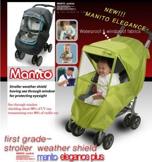 Manito Elegance Plus Baby Stroller Rain Snow Wind Cover Weather Shield