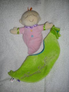 Manhattan Toy Plush Baby Doll Sweet Pea Pod EUC