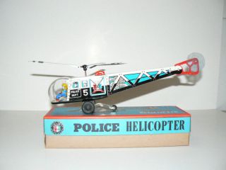 Police Helicopter Japan c1960s Item Z20