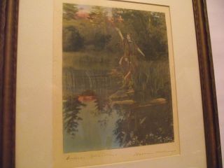 Wallace Nutting Print Indians Maidens Very RARE
