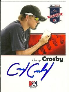 Tristar Casey Crosby Signed Card Tigers Auto RC Maple Park IL