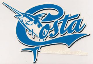 Costa Del Mar Sunglasses Blue Marlin Decals Stickers