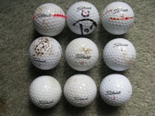 100 Used Practice Playable Titleist Golf Balls Poss Bonus Look