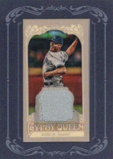 MARIANO RIVERA 2012 TOPPS GYPSY QUEEN MINI RELIC GAME USED WORN JERSEY