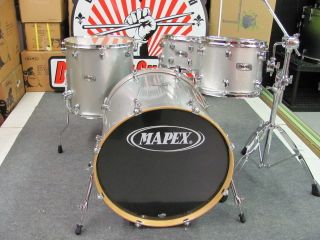 Mapex Pro M Maple Platinum Sparkle Drum Kit with Hardware 4 piece Drum
