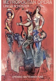 Marc Chagall Poster Print for Metropolitan Opera 1966