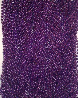 60 Purple Mardi Gras Beads Party Favor Necklaces Lot 5 Dozen