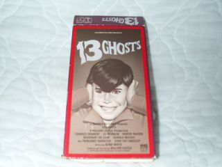 13 Ghosts VHS William Castle Margaret Hamilton Horror