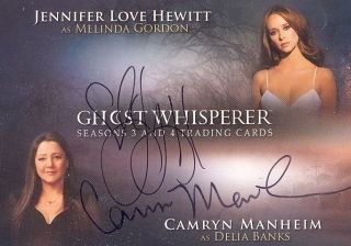 Ghost Whisperer Season 3 4 Hewitt Manheim Dual Autograph Auto Card B