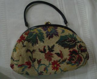 Vintage Fashions by Margolin Carpet Bag Purse Handbag
