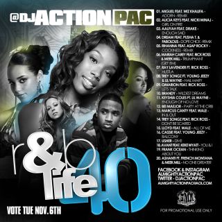 Action Pac R B Life 40 Mix CD Dream Rihanna Mariah Carey Brandy