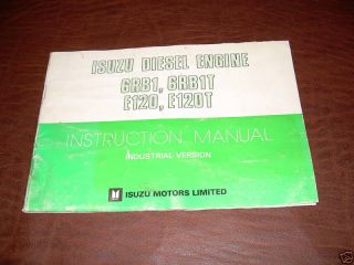 Isuzu Diesel Engine Instruction Motor Manual